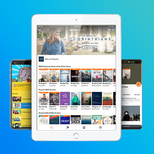 Image showing RightNow Media on ipad