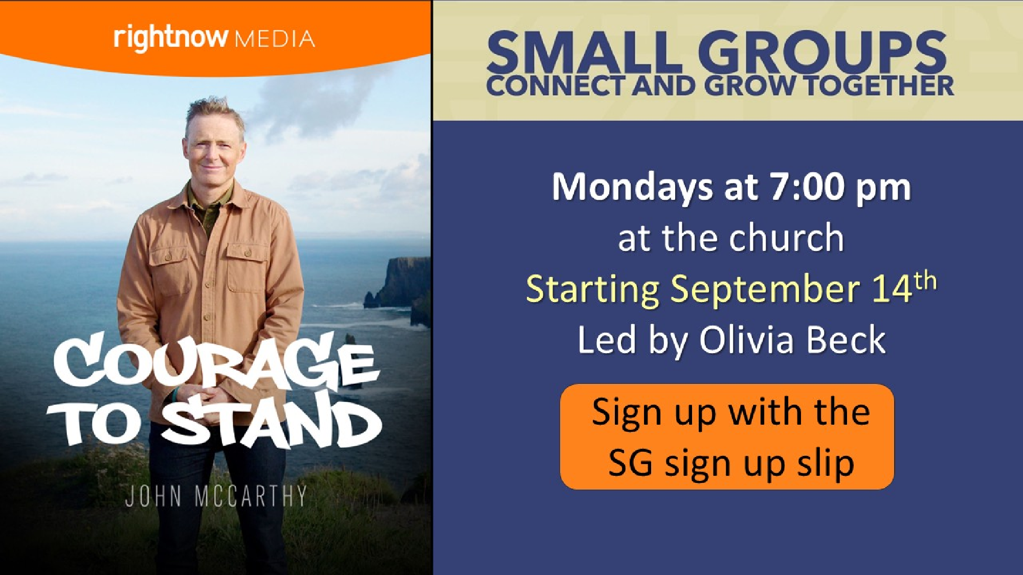 Small Groups: Courage to Stand
