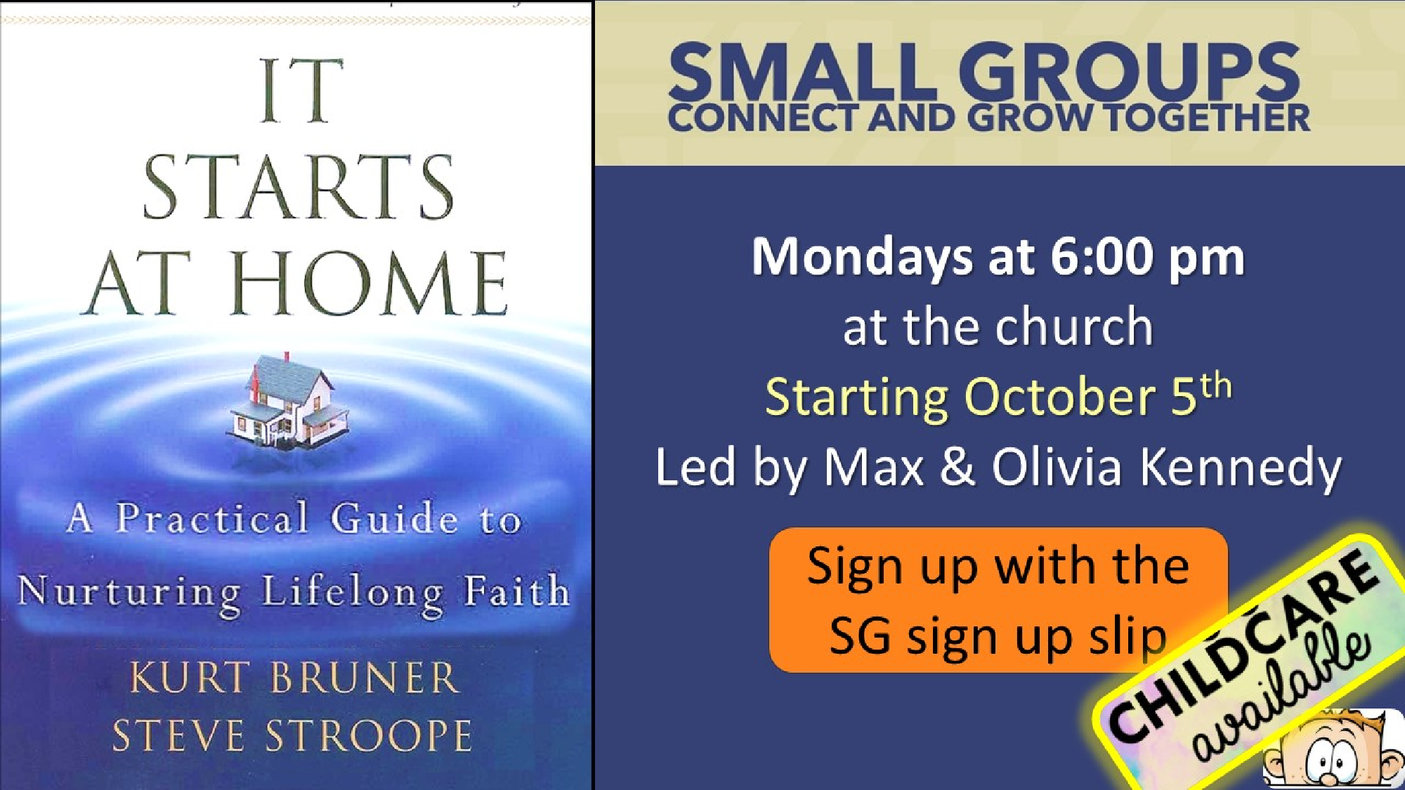 It Starts at Home Small Group