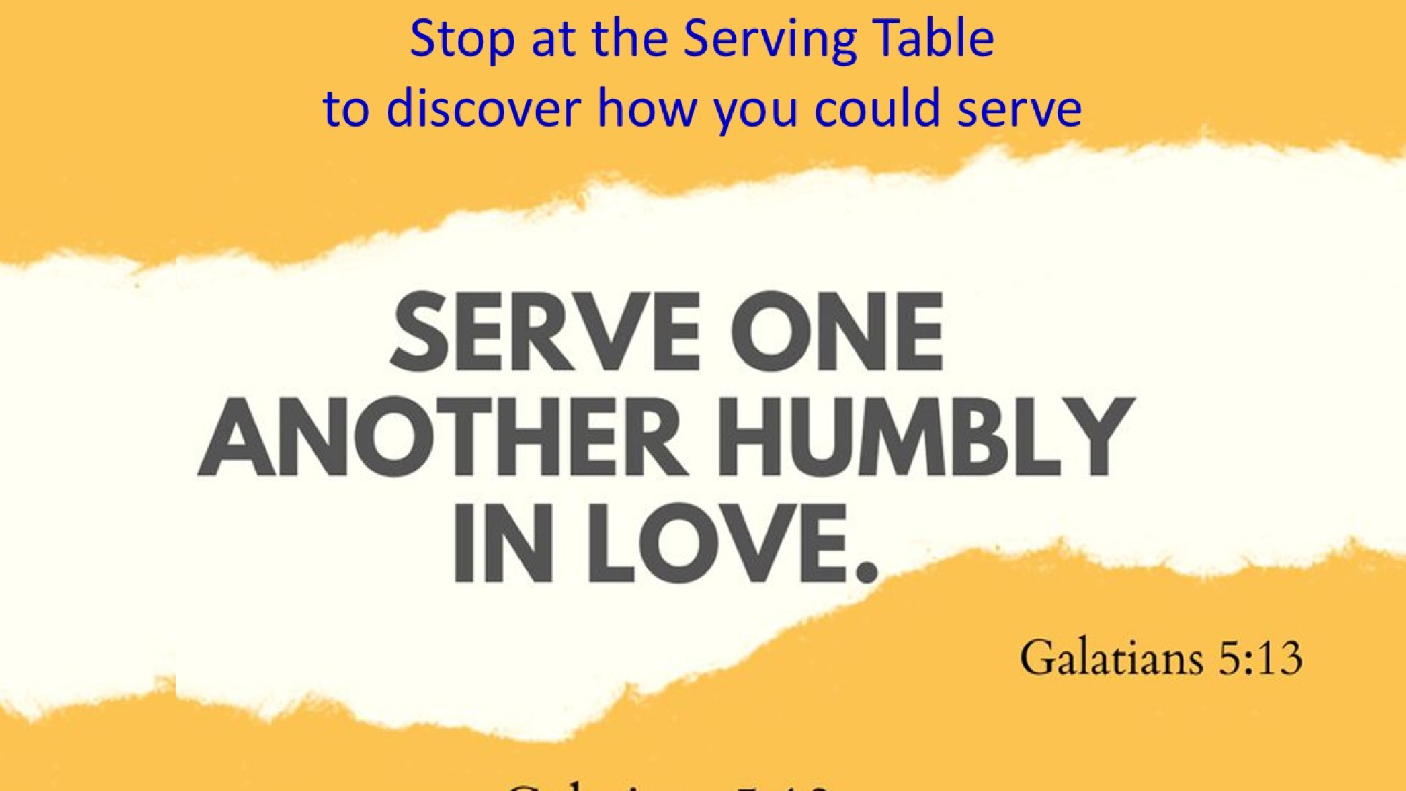 Serving Opportunities