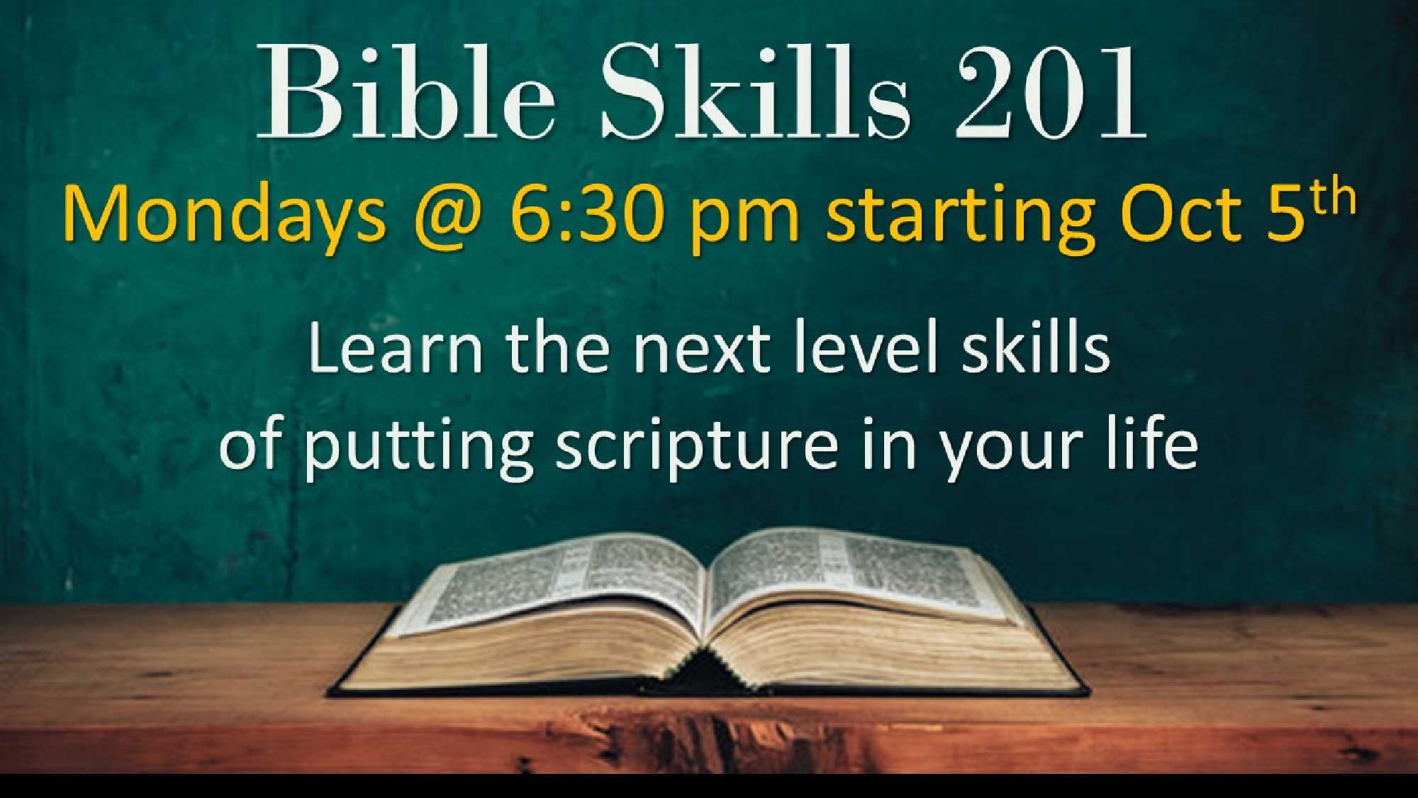 Bible Skills 201