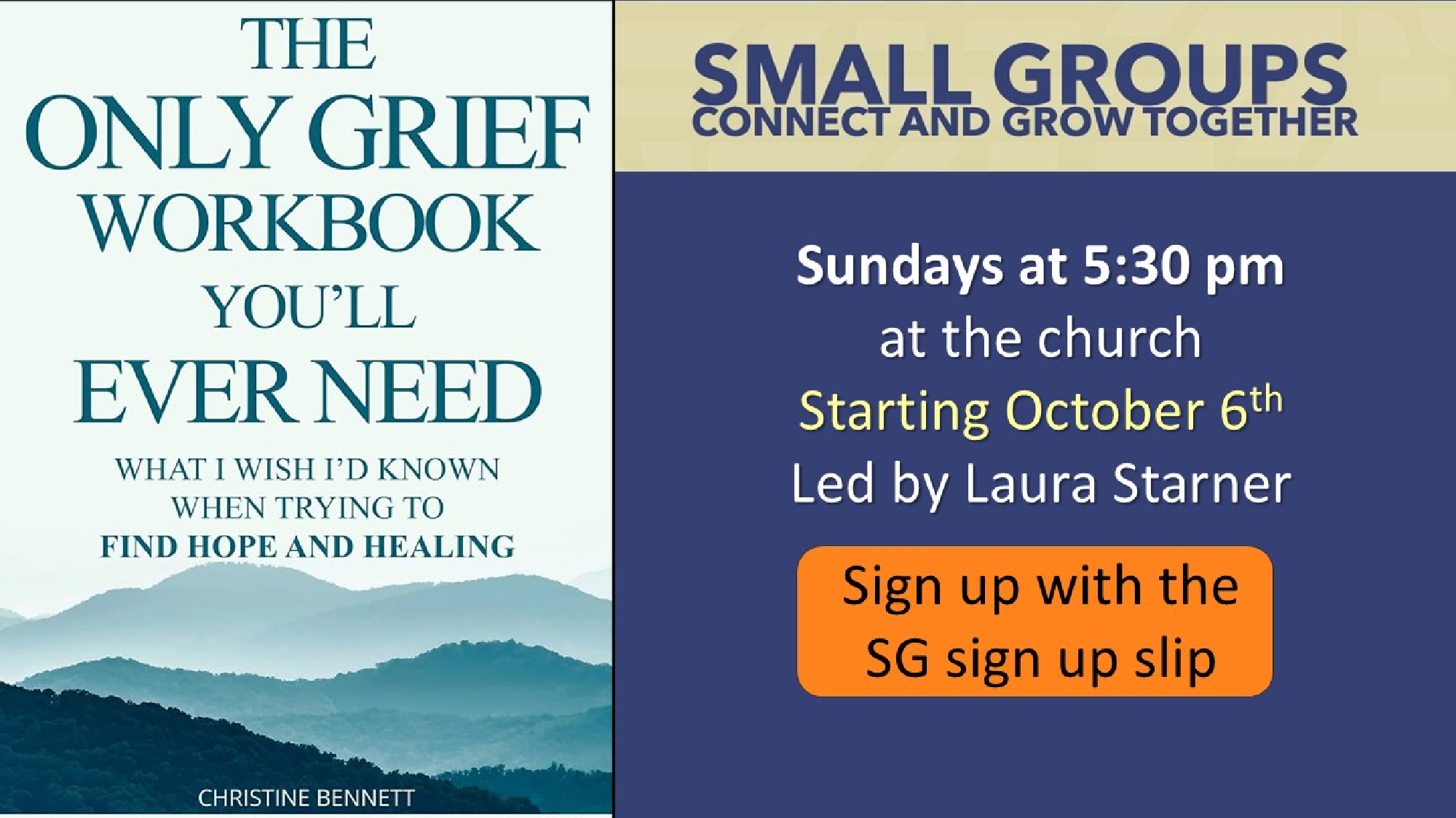 The Only Grief Workbook Small Group