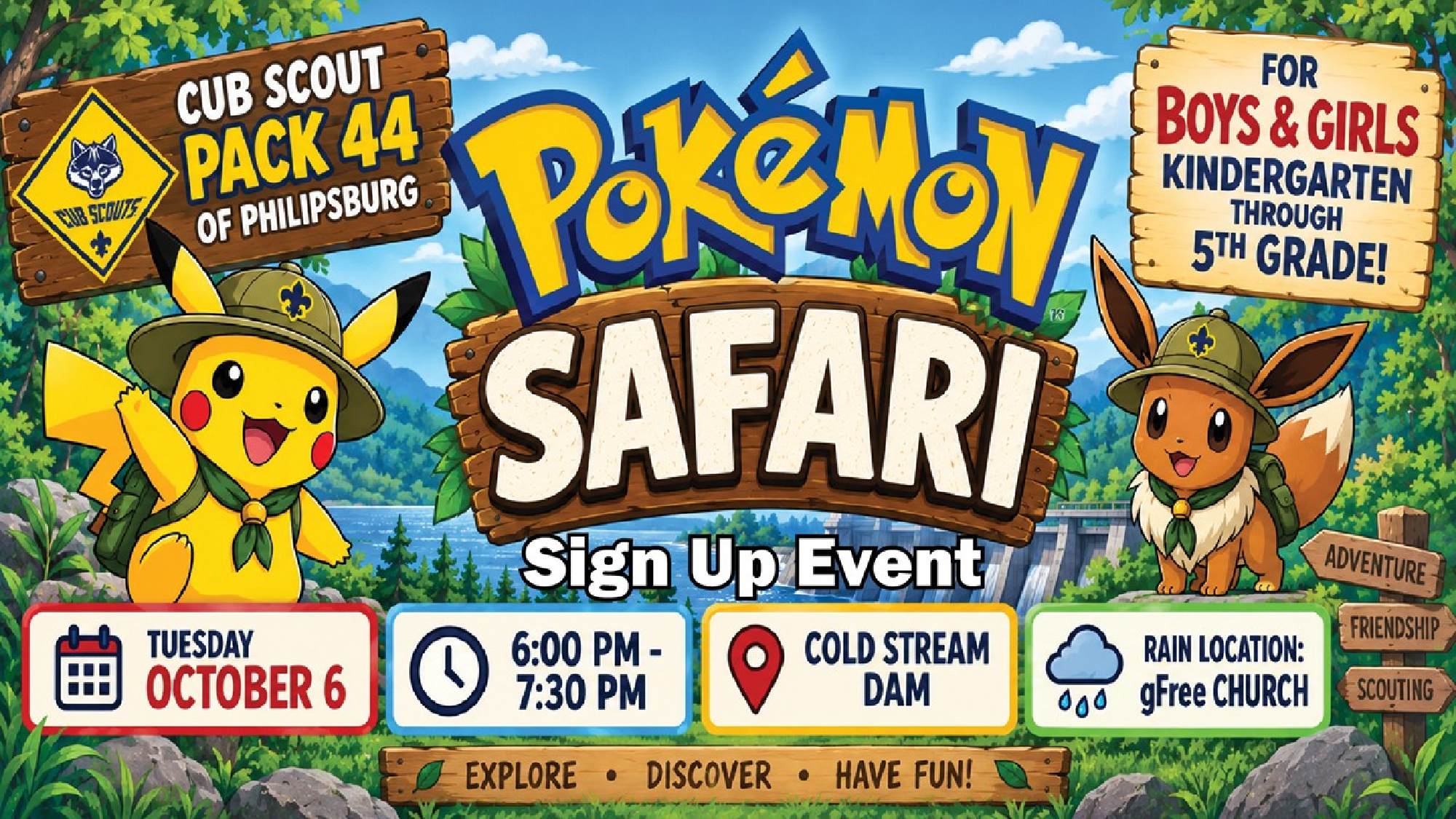 Pokémon Safari Sign Up Event