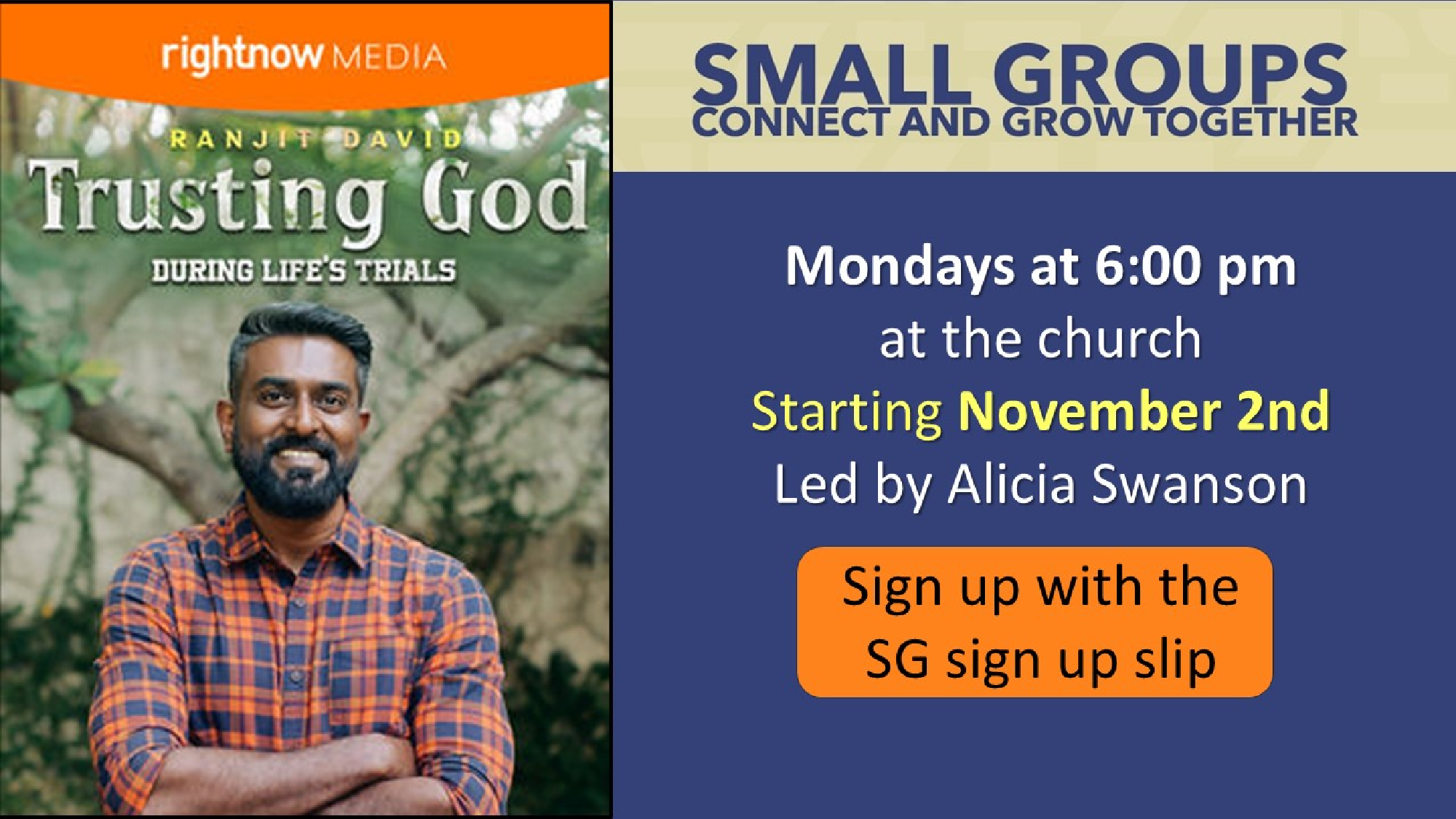 Small Groups: Trusting God During Life's Trials