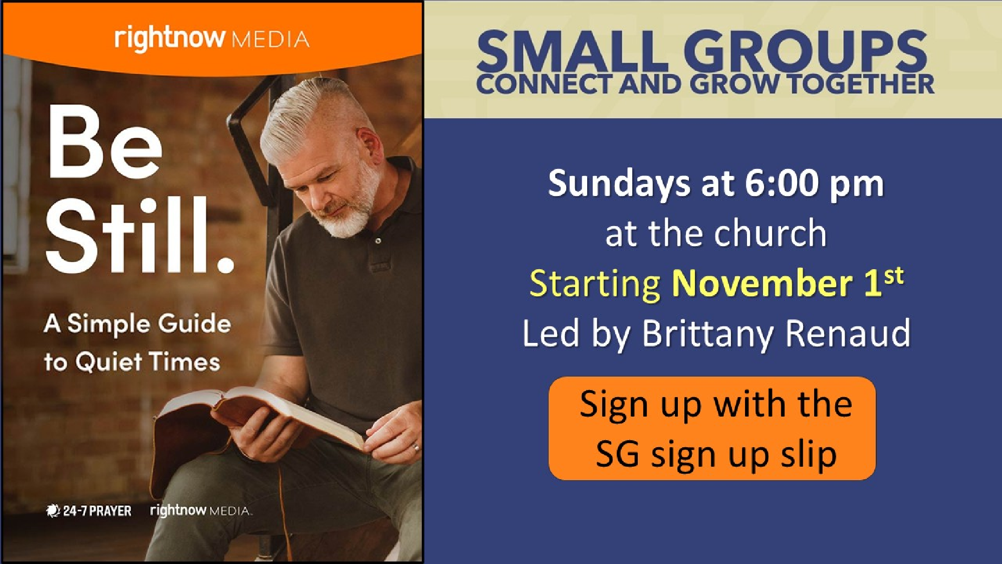 Small Group: Be Still - A Simple Guide to Quiet Times