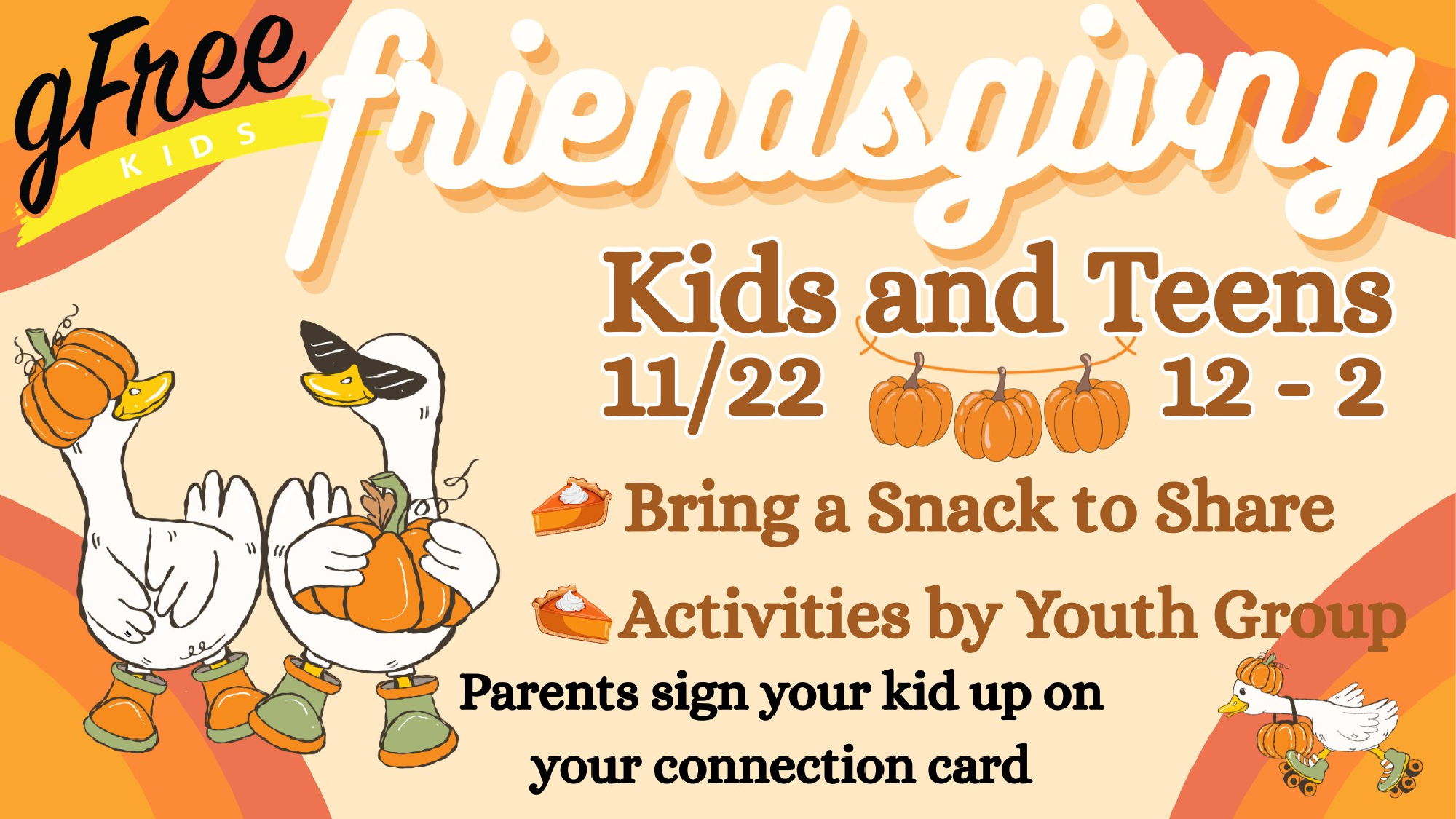Kids and Teens Friendsgiving